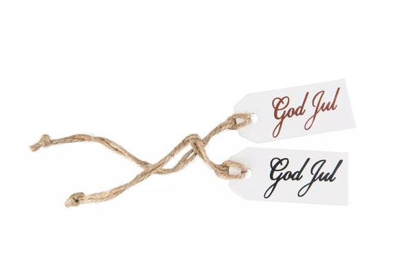 Bilde av Etikett i tre, God Jul